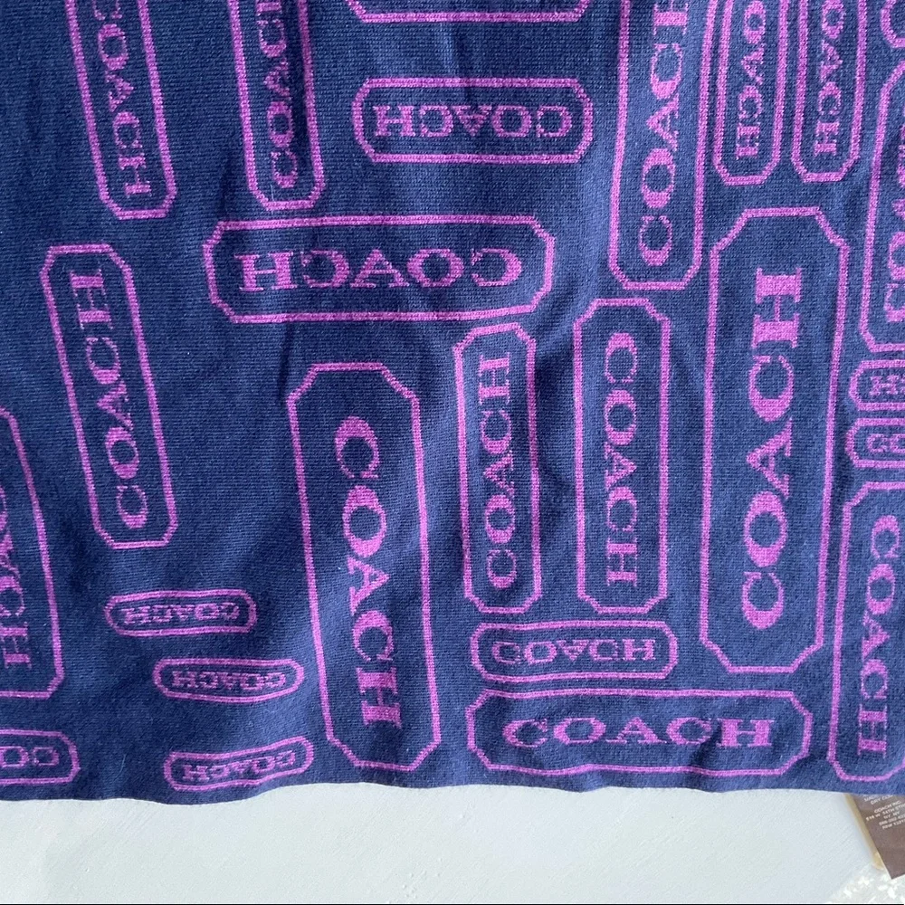 Coach Knit Scarf - Picture 6 of 10